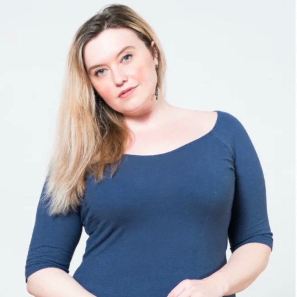 Sweet Skins Hemp Perfect Cropped Tee, Peacock